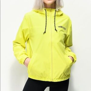 VANS LASTLE TURVEY NEON YELLOW WINDBREAKER JACKET